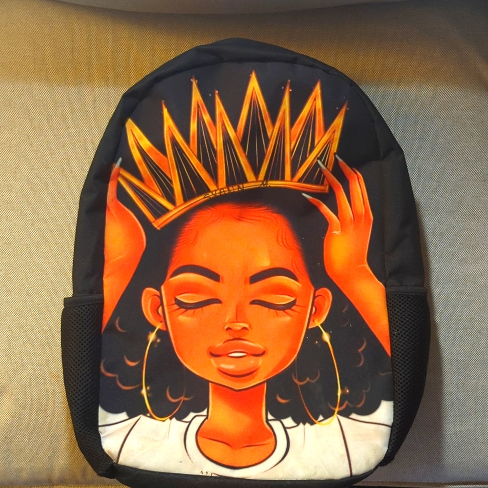 Girls large cloth backpack